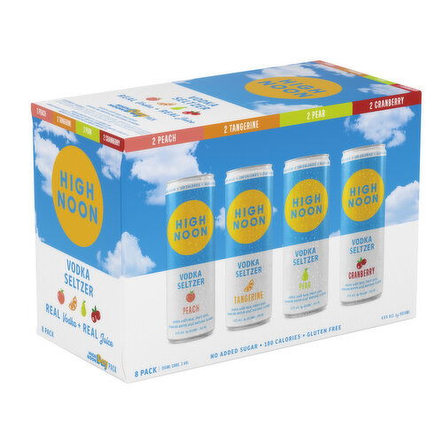 High Noon Day Pack Vodka Hard Seltzer Can 8 Pack