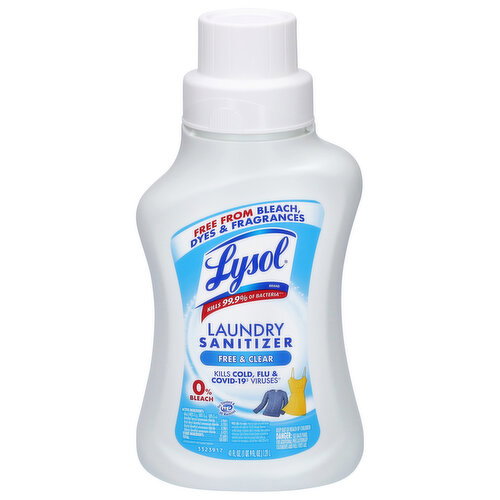 Lysol 0% Bleach Free & Clear Laundry Sanitizer Image 1 of 5