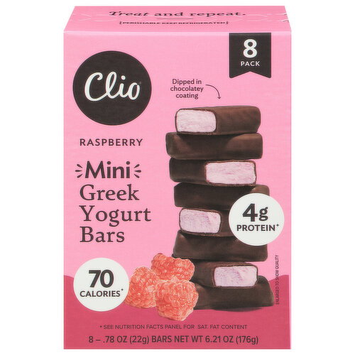Clio Raspberry Dark Chocolate Greek Yogurt Bar Image 1 of 6