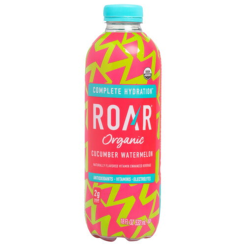 Roar Organic Cucumber Watermelon Beverage Image 1 of 6