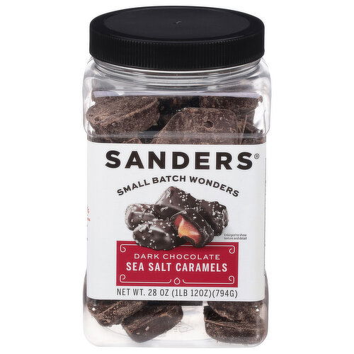 Sanders Sea Salt Caramels, Dark Chocolate