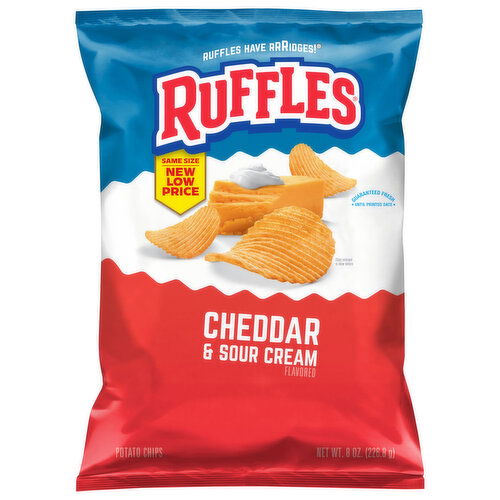 Ruffles Cheddar & Sour Cream Flavored Potato Chips