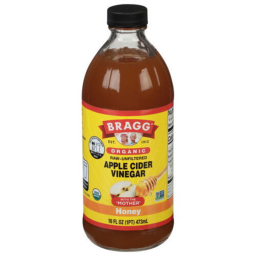 Bragg Apple Cider Vinegar, Organic, Honey