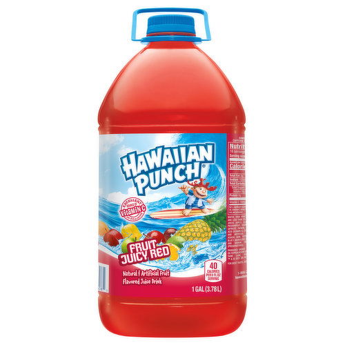 Hawaiian Punch Flavored Juice Drink, Fruit Juicy Red