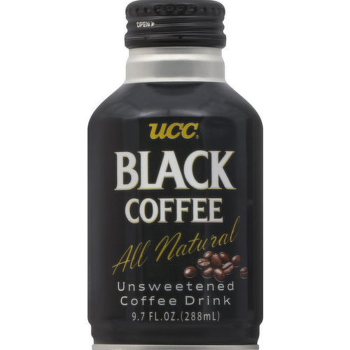 UCC Coffee Drink, Unsweetened, Black Coffee