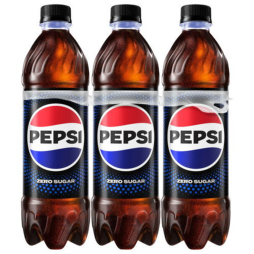 Pepsi Cola, Zero Sugar, 6 pack Pepsi Bottles