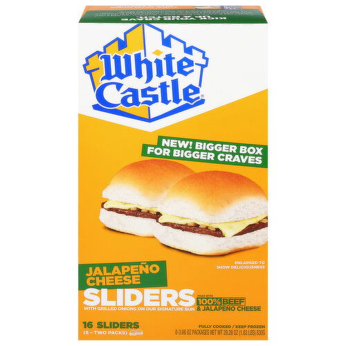 White Castle Sliders, Jalapeno Cheese