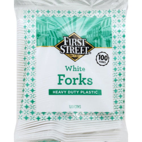 First Street Forks, White