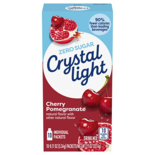 Crystal Light Zero Sugar Packets Cherry Pomegranate Drink Mix