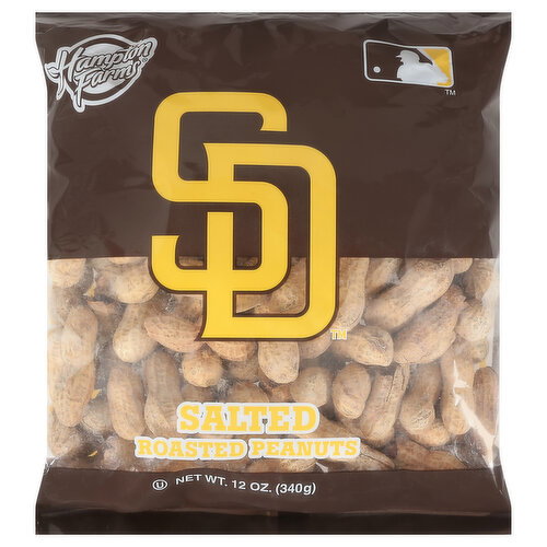 Hampton Farms Peanuts, Roasted, Salted