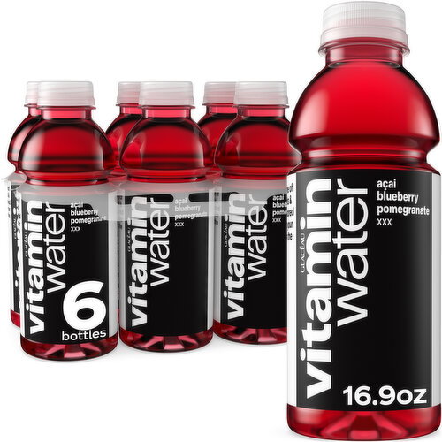 vitaminwater Acai Blueberry Pomegranate Flavored Water Bottles Image 1 of 11