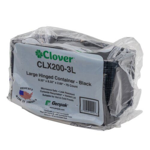 Large Vented Container Black