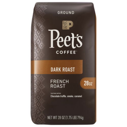 Peet's Coffee Coffee, Ground, Dark Roast, French Roast