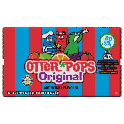 Otter Pops Original Assorted Ice Pops Image 1 of 6