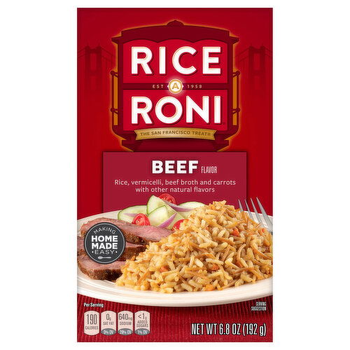 Rice-A-Roni Food Mix, Beef Flavor