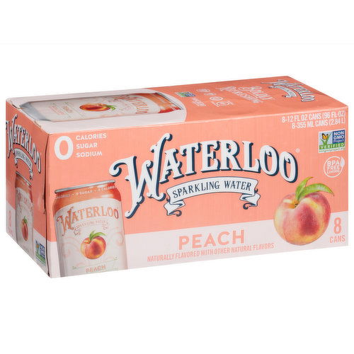 Waterloo Sparkling Water, Peach