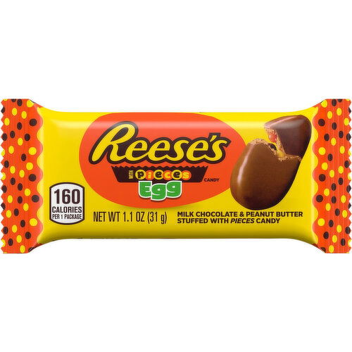Reese's Candy, Egg, with Pieces