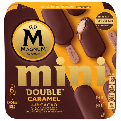 Magnum Ice Cream Bars, Double Caramel, Mini