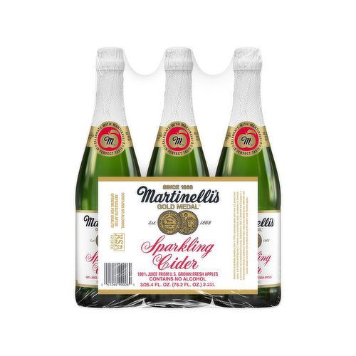 Martinelli's Sparkling Cider, 25.4 oz Bottles