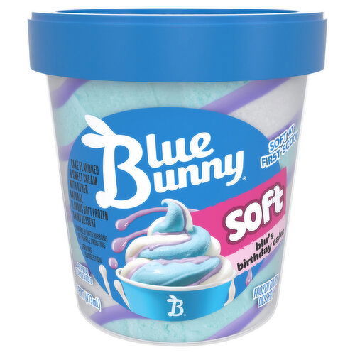 Blue Bunny Frozen Dairy Dessert, Soft, Blu's Birthday Cake