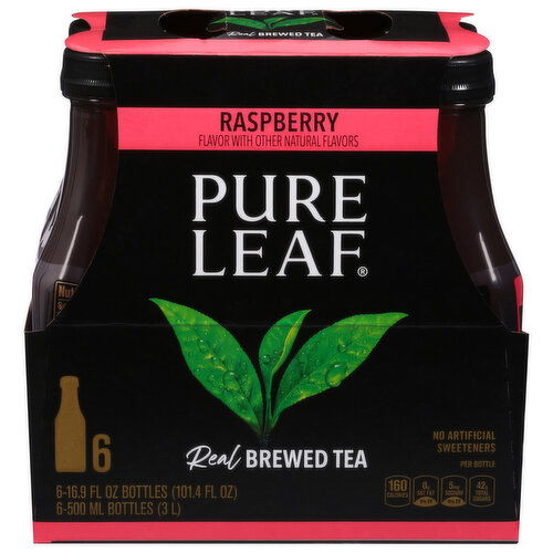 Pure Leaf Brewed Tea, Raspberry, Real