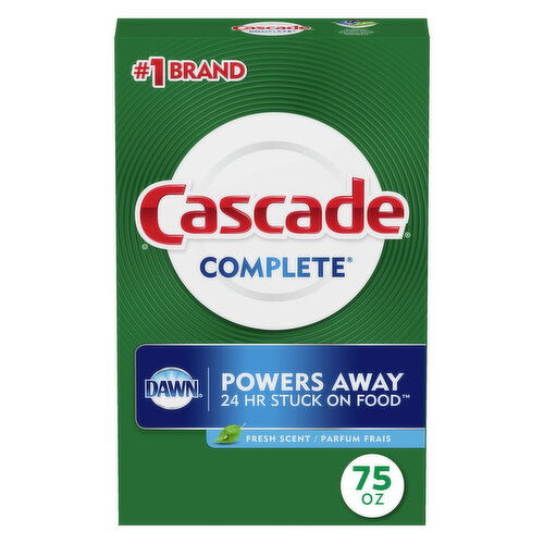 Cascade Complete Dish Detergent Powder, Fresh