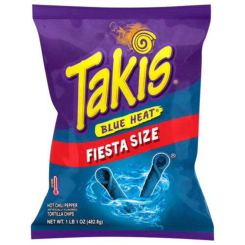 Takis Extreme Blue Heat Tortilla Chips Fiesta Size