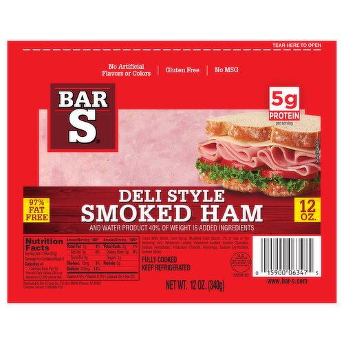 Bar S Deli Style Smoked Ham Image 1 of 6