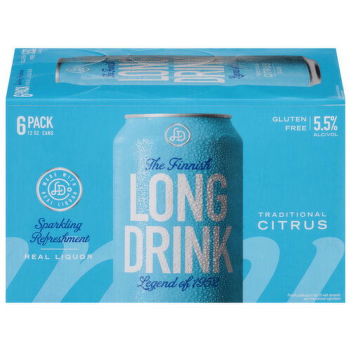 The Finnish Long Drink Gluten Free Traditional Citrus Gin