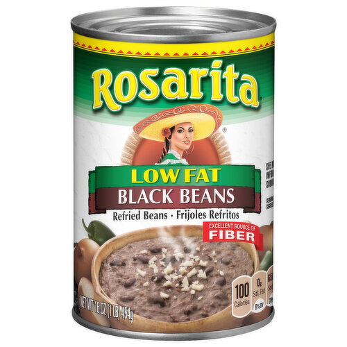 Rosarita Black Beans, Low Fat, Refried Image 1 of 3