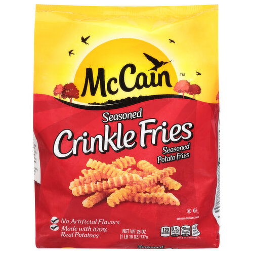 McCain Potato Fries, Crinkle, Seasoned