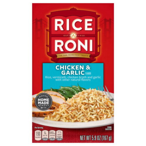 Rice A Roni Meals, Chicken & Garlic Flavor