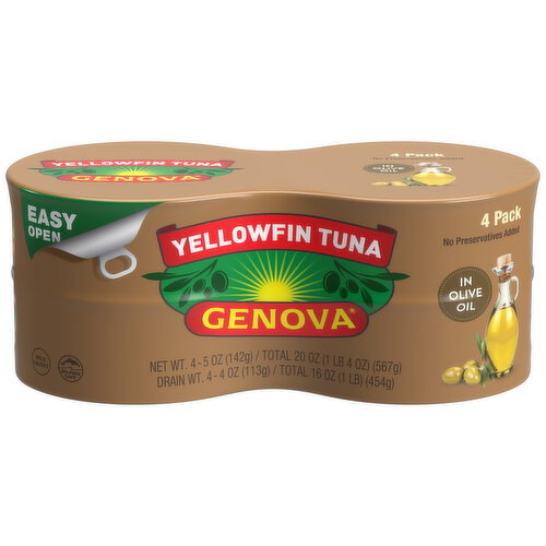 Genova Yellowfin Tuna 4pk Image 1 of 4
