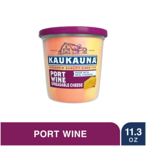KAUKAUNA Spreadable Cheese, Port Wine