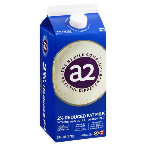a2 Milk a2 milk 2% Reduced Fat Milk - Fortified Image 1 of 6