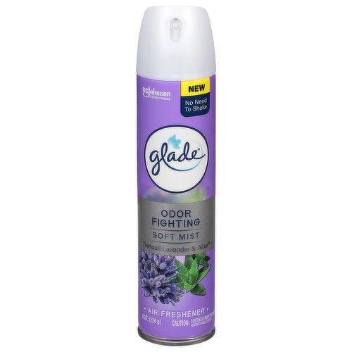 Glade Air Freshener, Soft Mist, Odor Fighting, Tranquil Lavender & Aloe