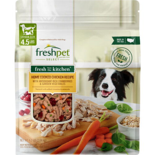 Freshpet Fresh From the Kitchen, Healthy & Natural Dog Food, Chicken Recipe, 4.5lb