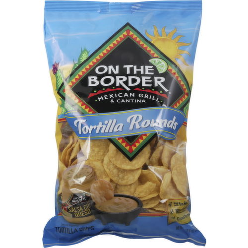 On The Border Round Tortilla Chips 10.5 oz