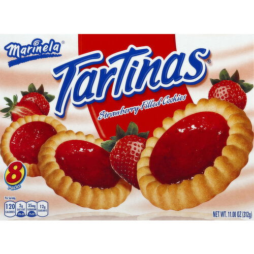 Marinela Cookies, Strawberry Filled, Tartinas