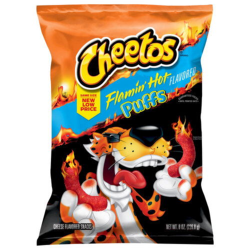 Cheetos Puffs Flamin' Hot Flavored Cheese Flavored Snacks