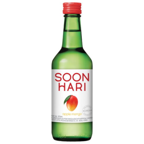 Soonhari Korean Soju Apple Mango Image 1 of 6