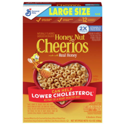 Cheerios Cereal, Honey Nut, Large Size