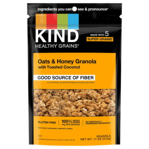 Kind Oats & Honey Granola with Toasted Coconut