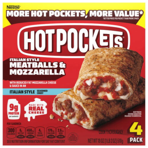 Hot Potckets Meatball Mozzarella