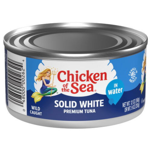 Chicken of the Sea Solid White Premium Wild Caught Tuna in Water