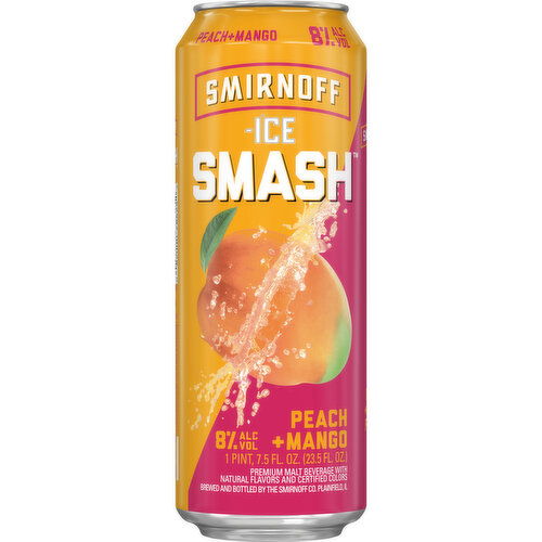 Smirnoff Ice Peach + Mango Smash Flavored Malt Beverage