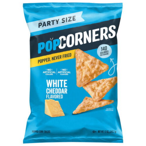 PopCorners White Cheddar Flavored Popped-Corn Snacks Party Size