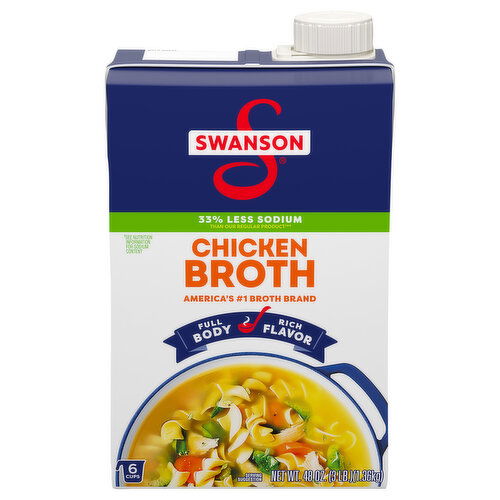 Swanson 33% Less Sodium Chicken Broth