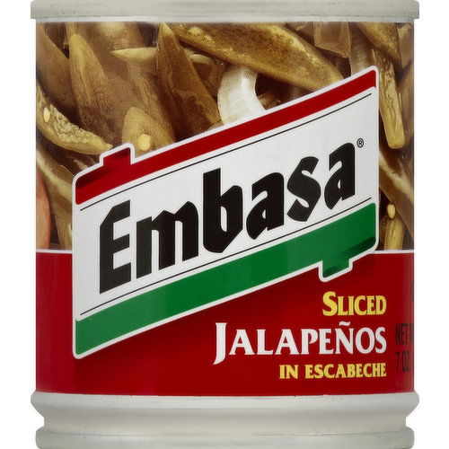 Embasa Jalapenos, Sliced, in Escabeche