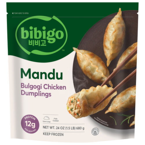 Bibigo Mandu Bulgogi Chicken Dumplings Image 1 of 4
